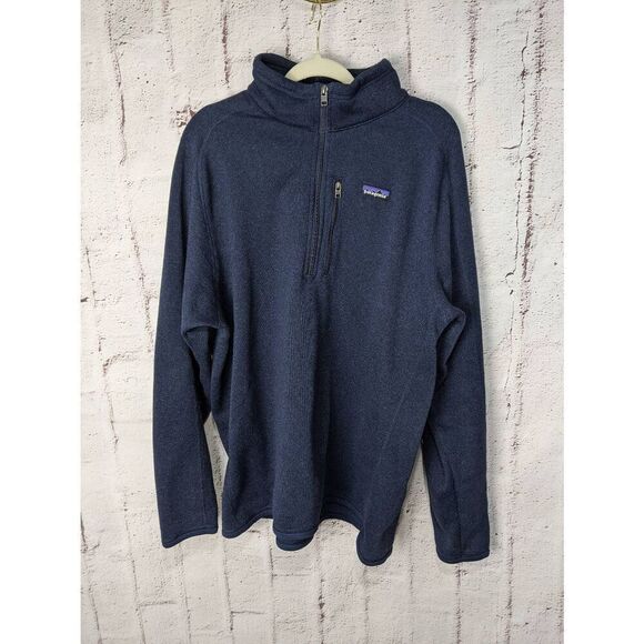Patagonia Better Sweater Navy 1/4 Zip Fleece Pullover Men’s XXL 2XL Jacket - Picture 1 of 8